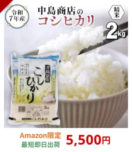 令和7年産 茨城県産 精米 コシヒカリ 2kg （2kg×1袋） 白米 精米 清米 こしひかり 米 コメ 単一米 茨城県産 おこめ